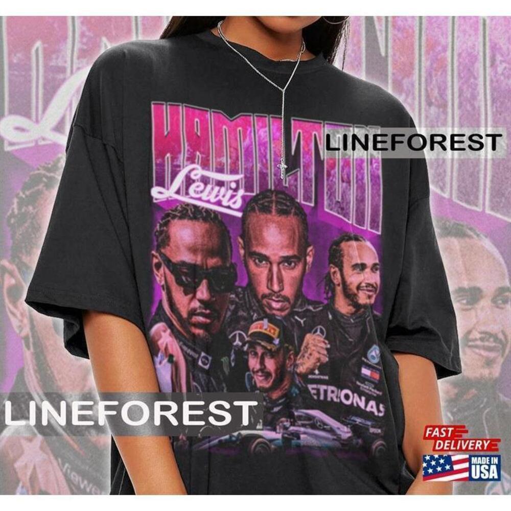 Lewis Hamilton Racing Driver F1 Fan Graphic Unisex T-Shirt